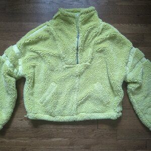 Free People Nantucket Fleece in tennis yellow Size Medium